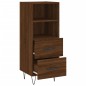 vidaXL Aparador madera de ingeniería marrón roble 34,5x34x90 cm vidaXL Aparador madera de ingeniería marrón roble 34,5x34x90 cm