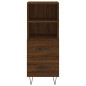 vidaXL Aparador madera de ingeniería marrón roble 34,5x34x90 cm vidaXL Aparador madera de ingeniería marrón roble 34,5x34x90 cm