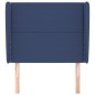 vidaXL Cabecero con orejas de tela azul 93x23x118/128 cm vidaXL Cabecero con orejas de tela azul 93x23x118/128 cm