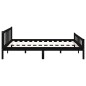vidaXL Estructura de cama madera maciza negro king size 150x200 cm vidaXL Estructura de cama madera maciza negro king size 150x200 cm
