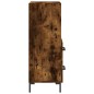 vidaXL Aparador madera de ingeniería roble ahumado 34,5x34x90 cm vidaXL Aparador madera de ingeniería roble ahumado 34,5x34x90 cm