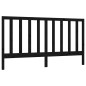 vidaXL Cabecero de cama madera maciza de pino negro 186x4x100 cm vidaXL Cabecero de cama madera maciza de pino negro 186x4x100 cm