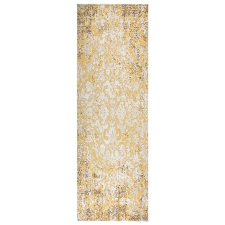 vidaXL Alfombra de exterior de tejido plano amarillo 80x250 cm 