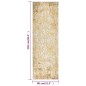 vidaXL Alfombra de exterior de tejido plano amarillo 80x250 cm 