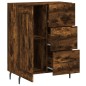 vidaXL Aparador de madera de ingeniería roble ahumado 69,5x34x90 cm vidaXL Aparador de madera de ingeniería roble ahumado 69,5x34x90 cm