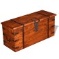vidaXL Set de baúles de almacenamiento de madera maciza 2 piezas vidaXL Set de baúles de almacenamiento de madera maciza 2 piezas