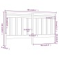 vidaXL Cabecero de cama madera maciza de pino gris 206x4x100 cm vidaXL Cabecero de cama madera maciza de pino gris 206x4x100 cm