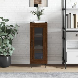 vidaXL Aparador madera de ingeniería marrón roble 34,5x34x90 cm