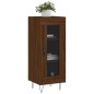 vidaXL Aparador madera de ingeniería marrón roble 34,5x34x90 cm vidaXL Aparador madera de ingeniería marrón roble 34,5x34x90 cm