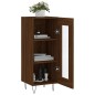 vidaXL Aparador madera de ingeniería marrón roble 34,5x34x90 cm vidaXL Aparador madera de ingeniería marrón roble 34,5x34x90 cm