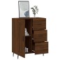 vidaXL Aparador de madera de ingeniería marrón roble 69,5x34x90 cm vidaXL Aparador de madera de ingeniería marrón roble 69,5x34x90 cm