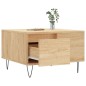 vidaXL Mesa de centro madera contrachapada roble Sonoma 55x55x36,5 cm vidaXL Mesa de centro madera contrachapada roble Sonoma 55x55x36,5 cm