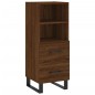 vidaXL Aparador madera de ingeniería marrón roble 34,5x34x90 cm