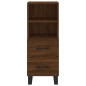 vidaXL Aparador madera de ingeniería marrón roble 34,5x34x90 cm