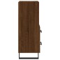 vidaXL Aparador madera de ingeniería marrón roble 34,5x34x90 cm