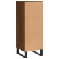 vidaXL Aparador madera de ingeniería marrón roble 34,5x34x90 cm
