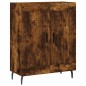 vidaXL Aparador de madera de ingeniería roble ahumado 69,5x34x90 cm