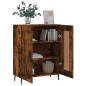 vidaXL Aparador de madera de ingeniería roble ahumado 69,5x34x90 cm