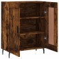 vidaXL Aparador de madera de ingeniería roble ahumado 69,5x34x90 cm