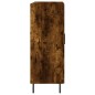 vidaXL Aparador de madera de ingeniería roble ahumado 69,5x34x90 cm