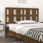 vidaXL Cabecero de cama madera maciza pino marrón miel 125,5x4x100 cm vidaXL Cabecero de cama madera maciza pino marrón miel 125,5x4x100 cm