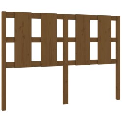 vidaXL Cabecero de cama madera maciza pino marrón miel 125,5x4x100 cm