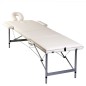 Mesa camilla de masaje plegable de 3 cuerpos, aluminio blanco Mesa camilla de masaje plegable de 3 cuerpos, aluminio blanco