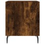 vidaXL Mesitas noche 2 uds madera ingeniería roble ahumado 40x40x50 cm