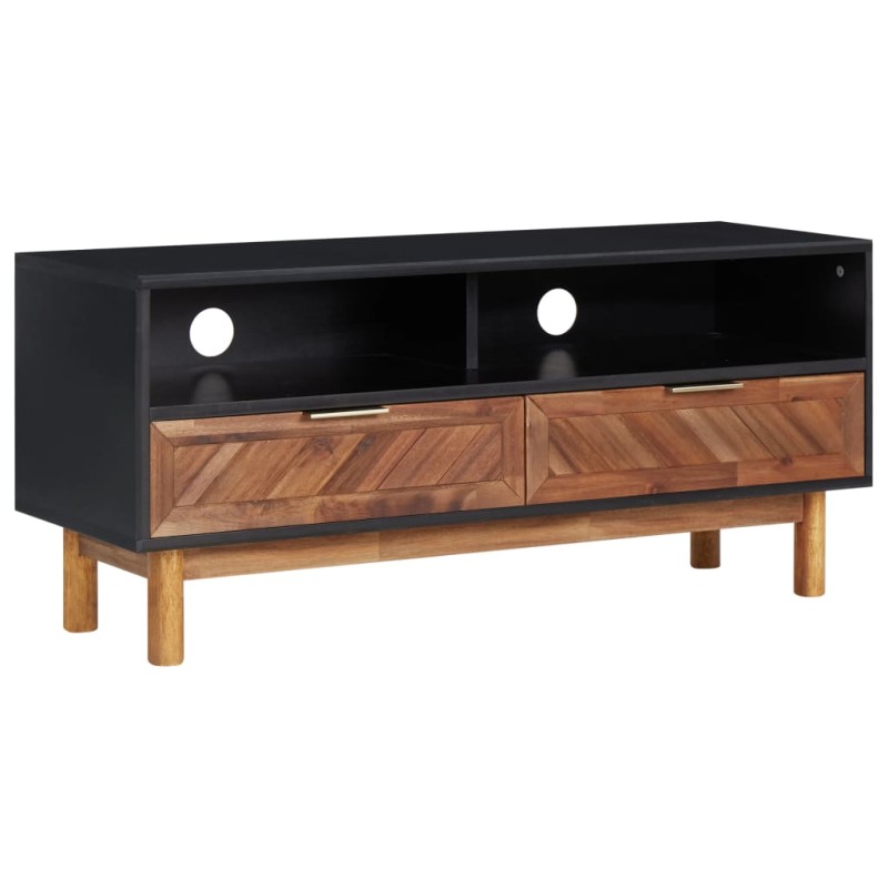 vidaXL Mueble para TV de madera maciza de acacia y MDF 100x35x45 cm vidaXL Mueble para TV de madera maciza de acacia y MDF 100x35x45 cm
