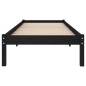 vidaXL Estructura de cama individual madera maciza negra 90x190 cm vidaXL Estructura de cama individual madera maciza negra 90x190 cm