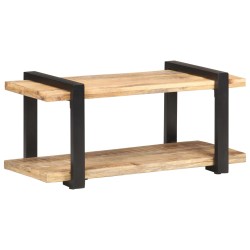 vidaXL Mueble para TV de madera maciza de mango rugosa 90x40x40 cm