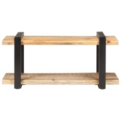 vidaXL Mueble para TV de madera maciza de mango rugosa 90x40x40 cm