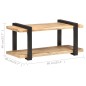 vidaXL Mueble para TV de madera maciza de mango rugosa 90x40x40 cm