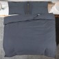vidaXL Juego de funda nórdica algodón gris antracita 240x220 cm vidaXL Juego de funda nórdica algodón gris antracita 240x220 cm