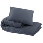 vidaXL Juego de funda nórdica algodón gris antracita 240x220 cm vidaXL Juego de funda nórdica algodón gris antracita 240x220 cm