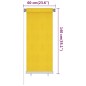 vidaXL Persiana enrollable de exterior 60x140 cm amarillo vidaXL Persiana enrollable de exterior 60x140 cm amarillo