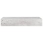 vidaXL Estante de pared con cajón MDF gris hormigón 60x23,5x10 cm vidaXL Estante de pared con cajón MDF gris hormigón 60x23,5x10 cm