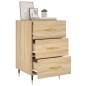 vidaXL Mesita de noche madera de ingeniería roble Sonoma 40x40x66 cm vidaXL Mesita de noche madera de ingeniería roble Sonoma 40x40x66 cm