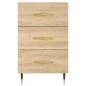 vidaXL Mesita de noche madera de ingeniería roble Sonoma 40x40x66 cm vidaXL Mesita de noche madera de ingeniería roble Sonoma 40x40x66 cm