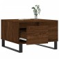 vidaXL Mesa de centro madera contrachapada roble marrón 55x55x36,5 cm vidaXL Mesa de centro madera contrachapada roble marrón 55x55x36,5 cm