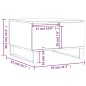 vidaXL Mesa de centro madera contrachapada roble marrón 55x55x36,5 cm vidaXL Mesa de centro madera contrachapada roble marrón 55x55x36,5 cm
