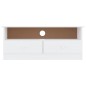 vidaXL Mueble de TV con cajones ALTA madera de pino blanco 100x35x41cm
