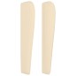 vidaXL Cabecero con orejas de tela color crema 163x23x118/128 cm