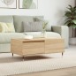 vidaXL Mesa de centro madera contrachapada roble Sonoma 90x50x36,5 cm vidaXL Mesa de centro madera contrachapada roble Sonoma 90x50x36,5 cm