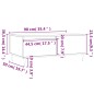 vidaXL Mesa de centro madera contrachapada roble Sonoma 90x50x36,5 cm vidaXL Mesa de centro madera contrachapada roble Sonoma 90x50x36,5 cm