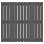 vidaXL Cabecero de cama de pared madera maciza pino gris 95,5x3x90 cm