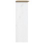 vidaXL Armario con puertas de vidrio BODO madera de pino blanco marrón vidaXL Armario con puertas de vidrio BODO madera de pino blanco marrón