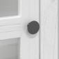 vidaXL Armario con puertas de vidrio BODO madera de pino blanco marrón vidaXL Armario con puertas de vidrio BODO madera de pino blanco marrón