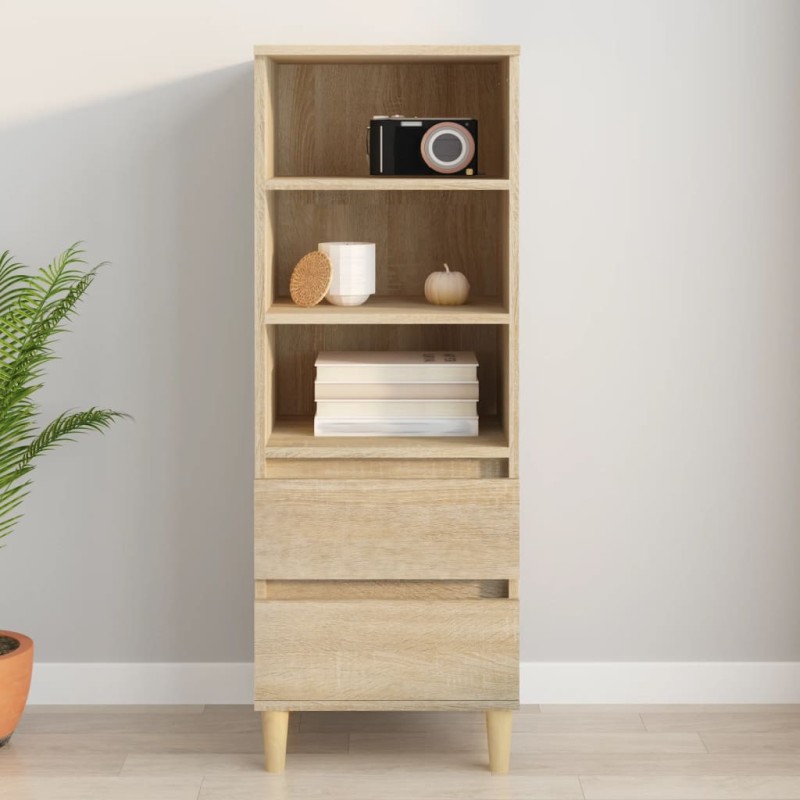 vidaXL Aparador alto madera contrachapada roble Sonoma 40x36x110 cm vidaXL Aparador alto madera contrachapada roble Sonoma 40x36x110 cm