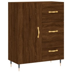 vidaXL Aparador de madera de ingeniería marrón roble 69,5x34x90 cm